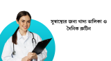সুস্বাস্থ্যের জন্য খাদ্য তালিকা ও দৈনিক রুটিন 2026